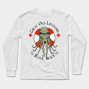 Great Old Lifeguard - light background Long Sleeve T-Shirt